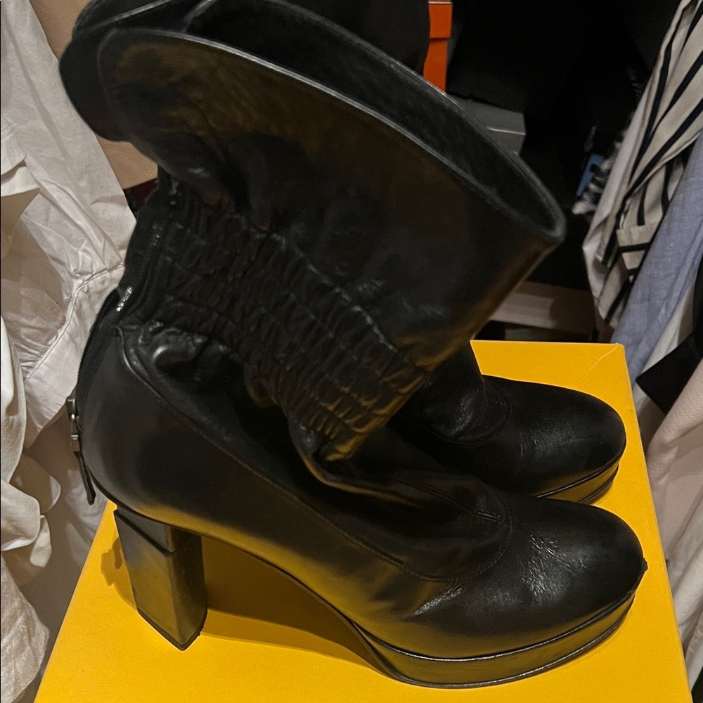 Fendi Black Heeled Boots